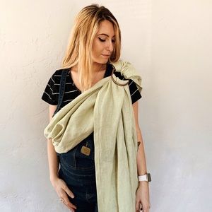 Linen Ring Sling Baby Carrier